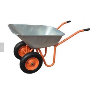 WB6404D जस्ती स्टील ट्रे डबल पहिया निर्माण wheelbarrow - Product Image 3