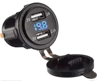 3.1A/4.2A Auto Usb Charger Adapter 2 Poorten Lader En Display Voltmeter