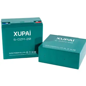 XUPAI-حزمة بطاريات الدراجة الكهربائية, حزمة بطاريات دراجة كهربائية 12 أمبير و 20 أمبير ، قابلة للشحن