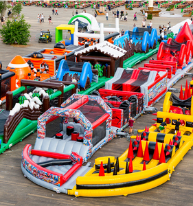 Thế giới của con thú lớn nhất các chướng ngại vật <span class=keywords><strong>inflatable</strong></span> vùng đất với Điên <span class=keywords><strong>inflatable</strong></span> 5 k trở ngại chạy cho bán - Product Image 2