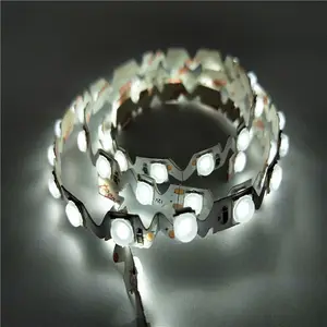 New Flexible Cool white/Warm White SMD6060 High Lumen with Lens 60leds/m LED Strip for 180 degree illumination beam angle