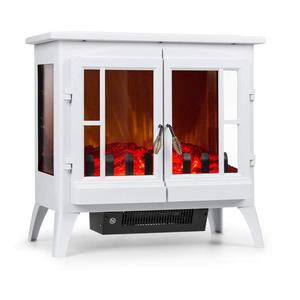 <span class=keywords><strong>Chimenea</strong></span> Eléctrica Grande con Efecto de <span class=keywords><strong>Llama</strong></span> Decorativa Negra de 3 Lados Panorama - Product Image 2
