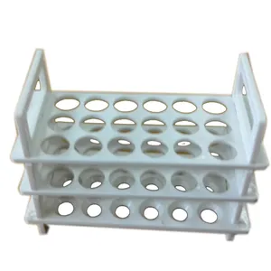 Hml030b rack de tubo de teste de laboratório, dobrável, de plástico