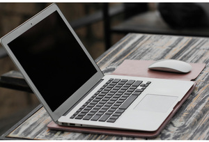 Commercio all'ingrosso Doppio Strato Splice Feltro Cassa di Cuoio Del Computer Portatile 13 14 15.6 pollice Copertura Per <span class=keywords><strong>MacBook</strong></span> 13 - Product Image 6