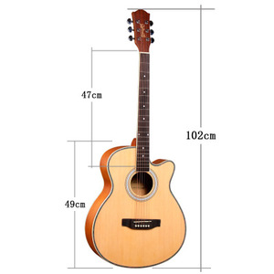 Prezzo competitivo di Alta Qualità 41 Pollici Chitarra Acustica Sapele Pannello Chitarra Acustica