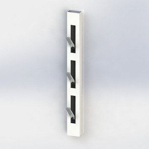 Cintre d'angle en métal à 6 crochets en forme d'éventail - Product Image 6