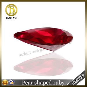 5 # suelto imitación rubi talla pera de gran tamaño - Product Image 2