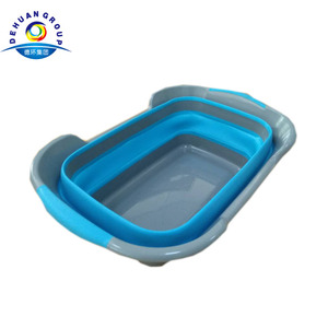 Novedades 2023 cesto portabiancheria <span class=keywords><strong>pieghevole</strong></span> scatola portaoggetti <span class=keywords><strong>pieghevole</strong></span> vestiti in Silicone di plastica cesto portabiancheria <span class=keywords><strong>pieghevole</strong></span> sporco - Product Image 3
