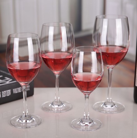 Wholesales Handmade Customized Clear Decorative Wine Glass for Party/Wedding