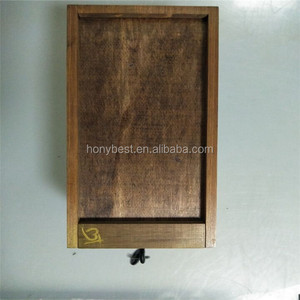 Hộp Quà Tặng Bằng Gỗ Thông Màu Nâu Sẫm Màu Nâu Với Khóa Logo Và Nắp Trượt Và 4 Ngăn Bên Trong Cho Hộp Lưu Trữ Bí Mật Bằng Gỗ - Product Image 6