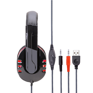 Casque de jeu lumineux à LED de <span class=keywords><strong>bonne</strong></span> <span class=keywords><strong>qualité</strong></span> bandeau de sport électronique casque écouteur d'ordinateur pour PC - Product Image 2