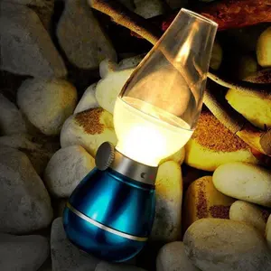 New Product Innovative Imitate Vintage Kerosene Lamp Blowing LED Night Light Lamp