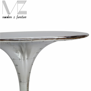 Vintage industrielle <span class=keywords><strong>tulipe</strong></span> table À <span class=keywords><strong>Manger</strong></span> avec couvercle En Aluminium - Product Image 3
