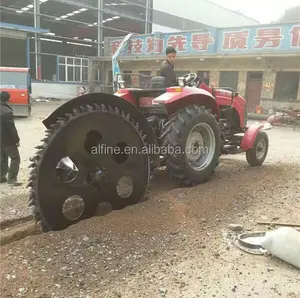 Disc type tractor AFTAKAS aangedreven bodem trencher