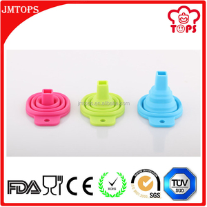 Mini <span class=keywords><strong>entonnoir</strong></span> pliable en caoutchouc et Silicone, de qualité alimentaire, pour cuisine, 100% - Product Image 4