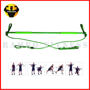 Corps Bar <span class=keywords><strong>Tonique</strong></span> <span class=keywords><strong>GYM</strong></span> Bâton Avec les Bandes de Résistance - Product Image 2