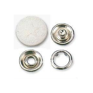 Prong Snap Button Cap Décoration en métal lavable pour sacs à vêtements Tailles 11.5 12.5 15mm avec motif Matériau en tissu de cuivre - Product Image 1