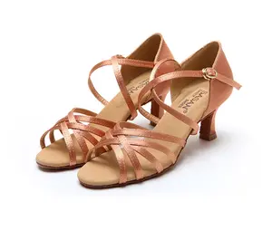 SASAN Wholesale Dance Shoes for Woman Satin Latin Shoes Small Order S25