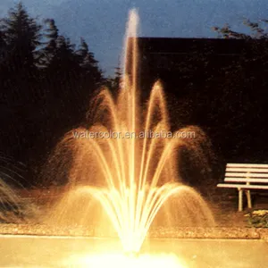 Fontaine à eau flottante éclairée par Led, Style occidental, petite fontaine de piscine