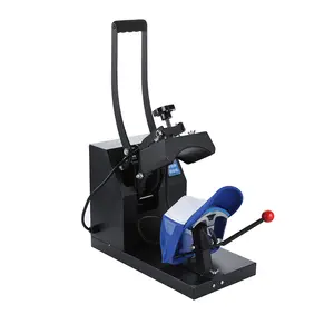 Hat Press Machine 3.5 x5. 9 pollici tappo elemento curvo, pressa per cappello di trasferimento professionale con Timer LCD digitale e temperatura