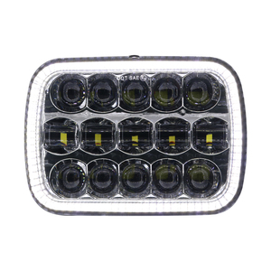 Faro cuadrado de 5x7 pulgadas para Jeep/para GMC Hi/Lo Beam Halo Angel Eyes DRL faro cuadrado para <span class=keywords><strong>Ford</strong></span> - Product Image 4