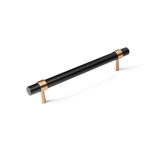 Nouveau <span class=keywords><strong>Design</strong></span> noir en forme de T en laiton massif poignées d'armoire et boutons <span class=keywords><strong>cuisine</strong></span> longue <span class=keywords><strong>poignée</strong></span> tire - Product Image 3