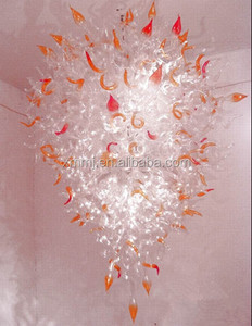 Moderno arte hecho a mano de cristal ámbar claro techo decorativo colgante <span class=keywords><strong>restaurante</strong></span> iluminación - Product Image 5