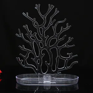 High quality multi-functional transparent tree shape jewelry display stand