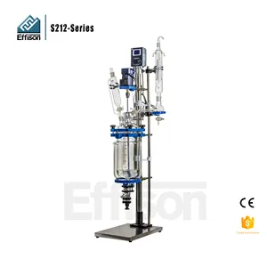 Laboratório Vidro Reactor 5L com Refluxo Condensador