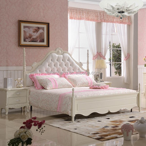 Mueble tallado de madera de lujo estilo francés, mueble de dormitorio, mueble de dormitorio antiguo moderno - Product Image 1