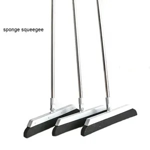 Kering Lantai dengan Mudah dengan Panjang Steel Pegangan Plastik Sponge Squeegee