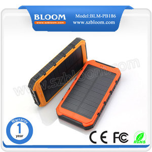 Blm-pb186 12000 mah solar y impermeable cargador solar del teléfono móvil - Product Image 4