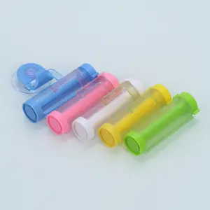 Exprimidor de tubo enrollable de plástico, pasta de dientes útil, dispensador fácil, Soporte para Baño
