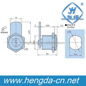 Yh9808 Electrilal Cabinet Cam Lock Machine Lock Gereedschapskist Lock - Product Image 2