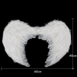 MW-0192 Partito Peluche carnevale piuma bianca <span class=keywords><strong>ali</strong></span> <span class=keywords><strong>di</strong></span> angelo - Product Image 2