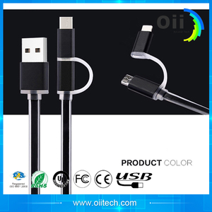 <span class=keywords><strong>2</strong></span> en 1 cable de datos USB a macho a micro & L = 1 m y <span class=keywords><strong>2</strong></span> m y 3 M para ipone y otros (carcasa de aluminio) cable USB - Product Image 6