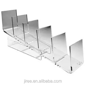 Akrilik Bening 5 Tingkatan Wallet/Dompet/Tas Tangan Display Stand