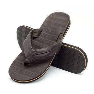 Tong d'été en <span class=keywords><strong>cuir</strong></span> eva noir antidérapant pour <span class=keywords><strong>hommes</strong></span>, design personnalisé, marque Oem, tong en vrac, - Product Image 2