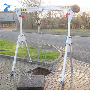 Manual Portable aluminium Gantry Crane dengan <span class=keywords><strong>Hoist</strong></span> - Product Image 2