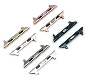 Adaptador de Correa de Reloj de Cuero con Barra de Resorte de Acero Inoxidable 316L, Conector de Cierre para <span class=keywords><strong>Apple</strong></span> <span class=keywords><strong>Watch</strong></span> Series 5/6/7/<span class=keywords><strong>8</strong></span>/9/10 - Product Image 5
