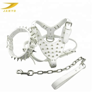 2023 <span class=keywords><strong>Fashion</strong></span> Baru Kustom Penjualan Panas Logam Keling Kulit <span class=keywords><strong>Harness</strong></span> Anjing - Product Image 6