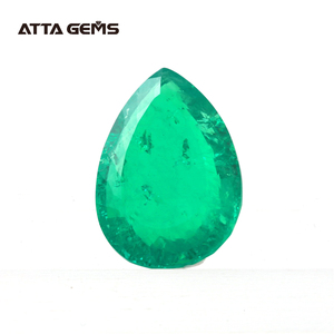 Attagems <span class=keywords><strong>Esmeralda</strong></span> hidrotérmica sintética colombiana, <span class=keywords><strong>piedra</strong></span> verde, forma de pera - Product Image 6