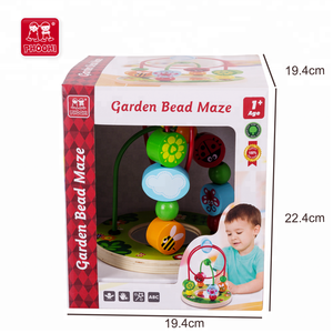 Jardin miroir enfants jouet éducatif enfants en bois perle <span class=keywords><strong>labyrinthe</strong></span> pour les tout-petits 1 + - Product Image 6