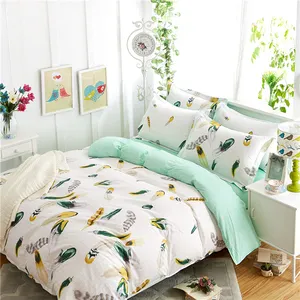 Setelan Seprai Lembut Mewah Katun 100% Motif, Sarung Bantal Tempat Tidur Anak, Selimut Penutup Tempat Tidur Terbaik