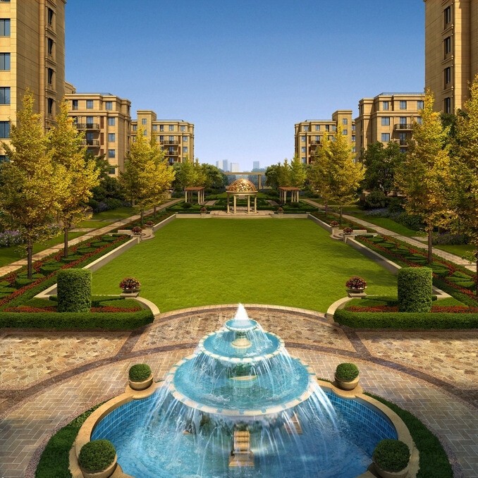 Наружный архитектурный дизайн BISINI для сообществ