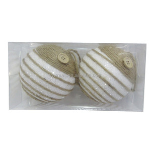 10cm White Snow Foam Christmas Ball decorazione natalizia per interni natale Metal SY Xmas serigrafia 1 colore - Product Image 6
