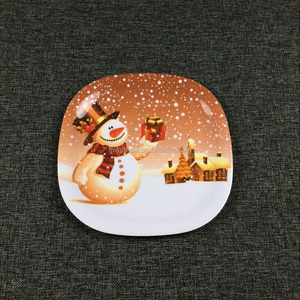 Christmas Series Style Melamine Round <strong>Square</strong> Serving <strong>Plate</strong> <strong>Sets</strong> - Product Image 3