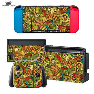 Data Frog Skins For Nintend Switch Console and Controller Skin Set