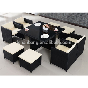 Ensemble <span class=keywords><strong>de</strong></span> table <span class=keywords><strong>en</strong></span> rotin <span class=keywords><strong>de</strong></span> <span class=keywords><strong>jardin</strong></span> gain <span class=keywords><strong>de</strong></span> place, ensemble <span class=keywords><strong>de</strong></span> salle à manger d'extérieur - Product Image 5