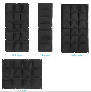 Sacs de culture légers en feutre de style campagnard Kits de plantation de jardin suspendus au <span class=keywords><strong>mur</strong></span> Conception de jardinière élégante - Product Image 6